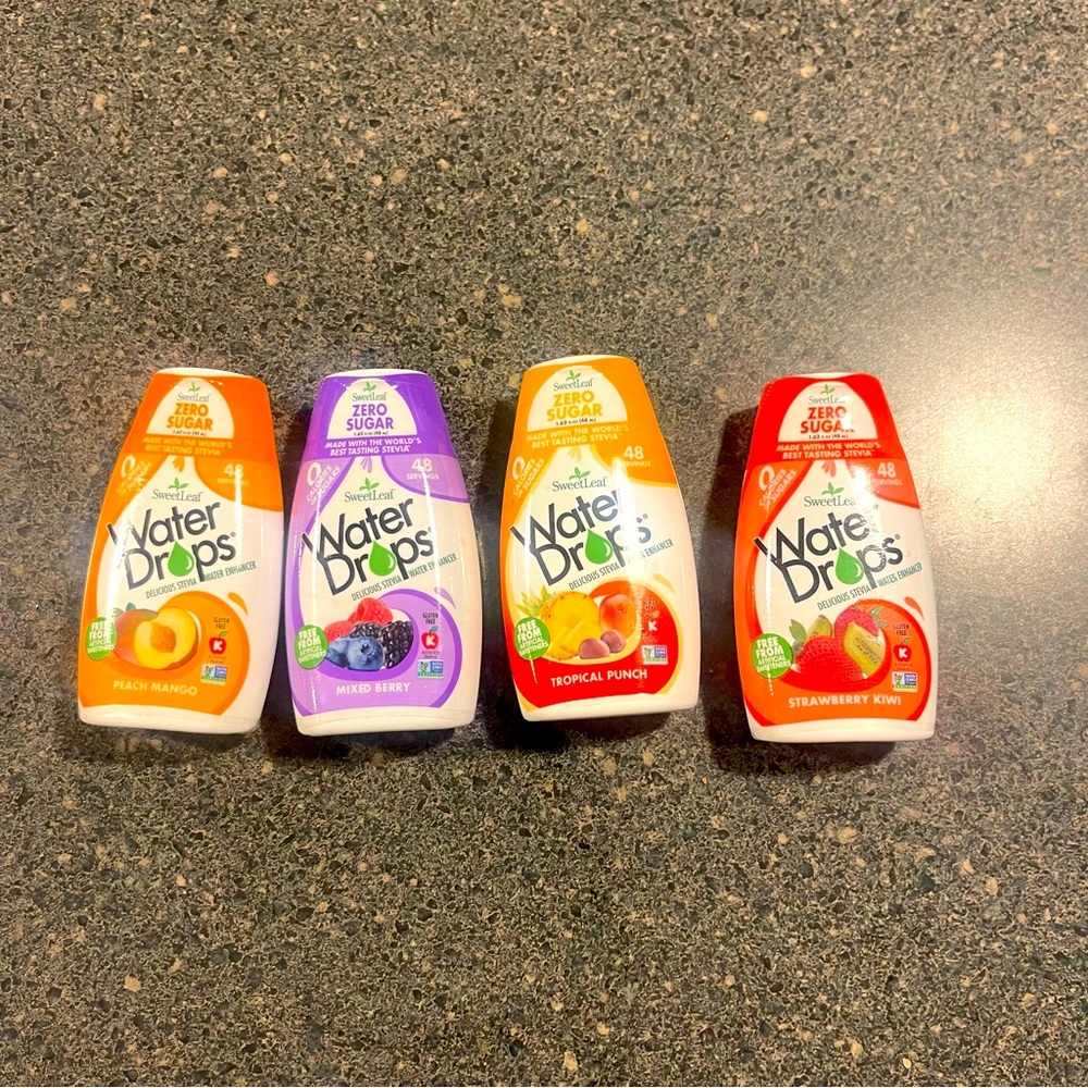 SweetLeaf Water Drops Stevia  0 Calories, 0 Sugar, 48 Servs. Free of artificial.